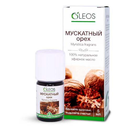 

Oleos Масло эфирное Мускатный орех 5 мл (Oleos, Масло эфирное), Масло эфирное