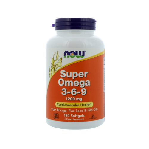 Нау Фудс Супер Омега-3-6-9 180 капсул (Now Foods, Жирные кислоты) фото 0