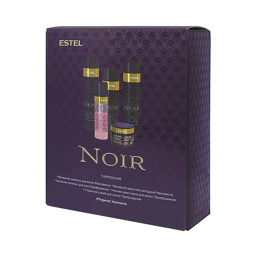 Эстель Набор Otium Noir Гармония (шампунь + крем-маска + спрей + молочко + гель для душа) (Estel, Otium) фото 0