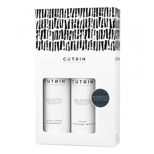 Кутрин Набор: Мусс для объема легкой фиксации, 300 мл + Лак экстрасильной фиксации, 300 мл (Cutrin, MUOTO) фото 0