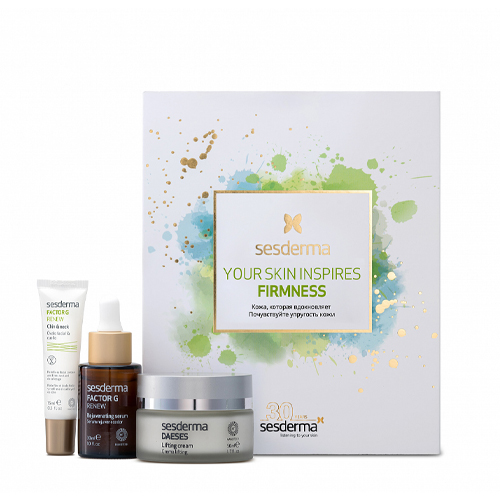 Сесдерма Набор: FACTOR G Serum - Сыворотка, 30 мл + DAESES Cream - Крем, 50 мл + FACTOR G Chin & Neck - Средство омолаживающее для овала лица и шеи, 15 мл (Sesderma, Промо Наборы) фото 0