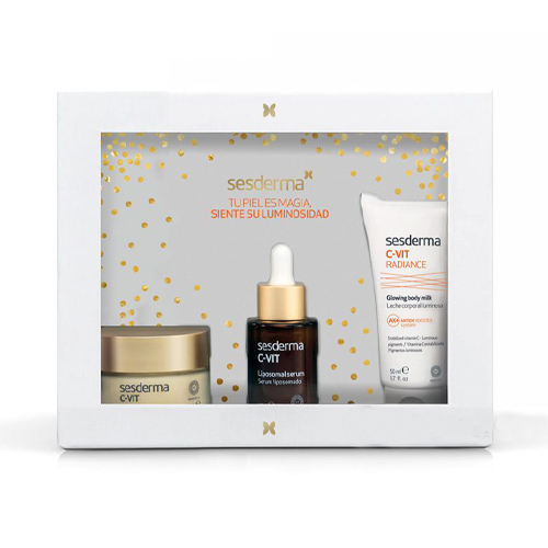 Сесдерма Набор C-Vit: Липосомальная сыворотка с витамином С, 30 мл + Увлажняющий крем для лица 50 мл + Молочко для тела для сияния кожи, 50 мл (Sesderma, C-Vit) фото 1