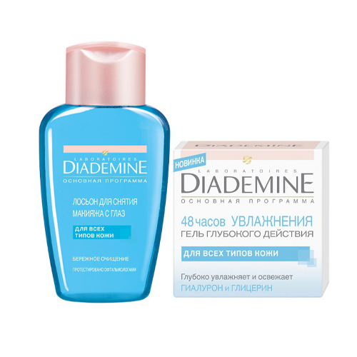  Подарочный набор: Гель 50 мл + Лосьон для снятия макияжа с глаз 125 мл (DIADEMINE, Уход за лицом) фото 1