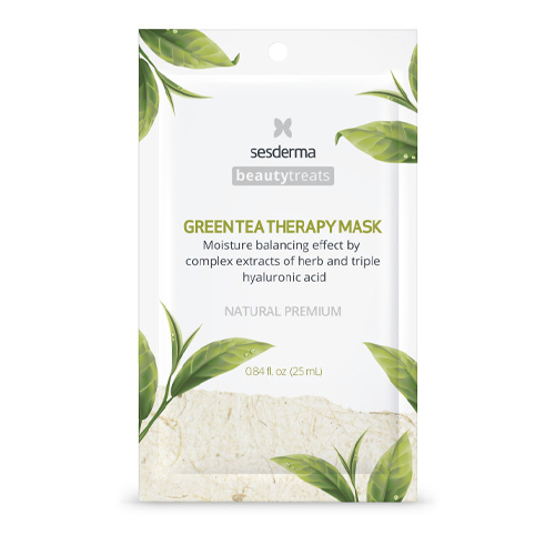 Сесдерма Маска увлажняющая для лица Green tea therapy mask, 1 шт (Sesderma, Beauty Treats) фото 0
