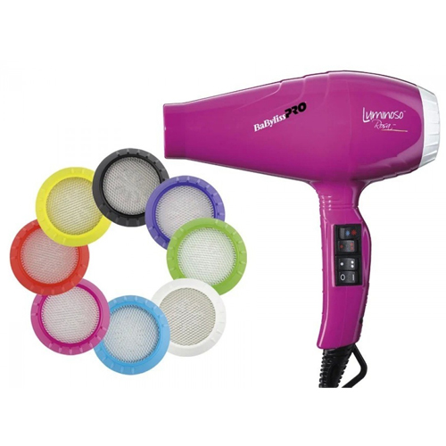 Бэбилисс Фен Luminoso, 2100 Вт, 2 насадки, розовый (Babyliss, Фены) фото 1