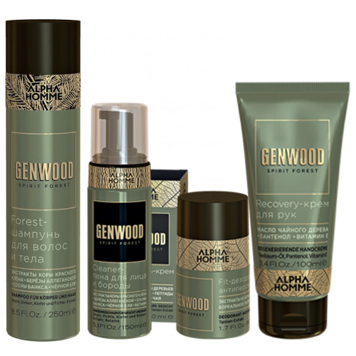 Эстель Набор Genwoos Care (шампунь 250 мл + пена 150 мл + гель 50 мл + крем 100 мл) (Estel, Genwood) фото 1