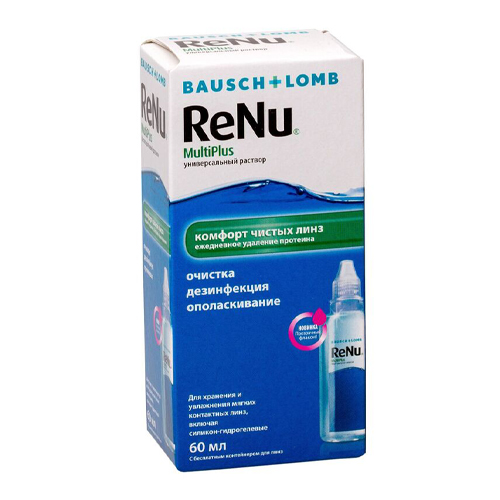 

ReNu Универсальный раствор для линз Multiplus 60 мл (ReNu, Multiplus), Multiplus