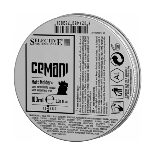 

Selective Воск Matt molder+ матовый моделирующий 100 мл (Selective, Cemani line), Cemani line