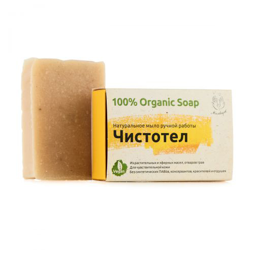  Натуральное мыло Чистотел 80 гр (Мыловаров, Натуральное мыло) фото 0