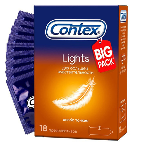 Contex Презервативы Light особо тонкие №18 (Contex, Презервативы)