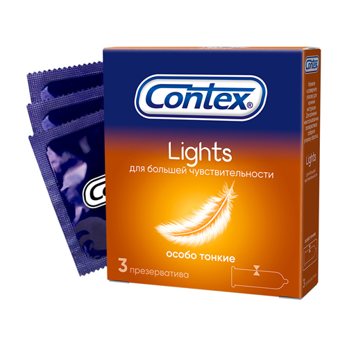 Contex Презервативы Light особо тонкие, №3 (Contex, Презервативы) презервативы contex lights особо тонкие 3 шт