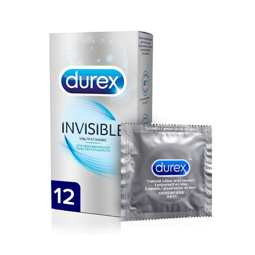 цена Durex Презервативы Invisible, 12 шт (Durex, Презервативы)