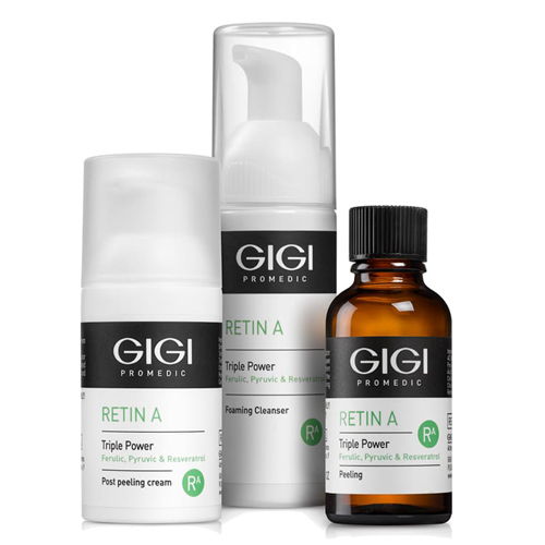 ДжиДжи Набор TCA Пилинг + Мусс + Постпилинг крем Kit (GiGi, Retin A) фото 0