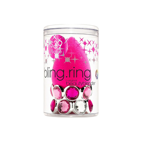  Спонж для макияжа Bling Ring розовый на подставке в форме кольца (Закрытые бренды, Спонжи) фото 0