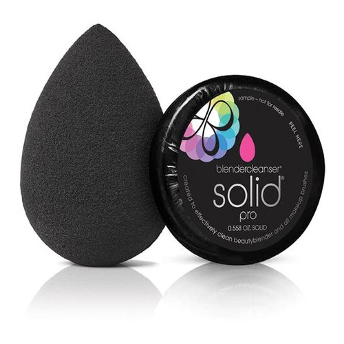  Набор косметический Beautyblender Pro + Blendercleanser Solid Спонж черный + мыло (Закрытые бренды, Очищение) фото 1