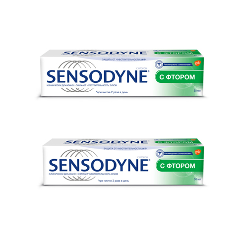 Купить Sensodyne Набор Зубная паста с фтором 50 мл 2 шт (Sensodyne, Зубные пасты)