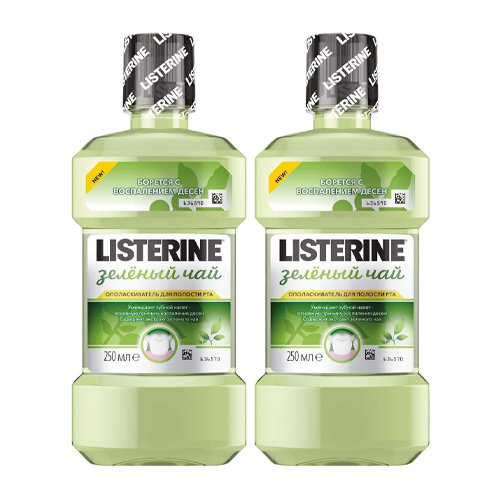  Набор Ополаскиватель для полости рта Зеленый чай 250 мл 2 шт (LISTERINE, ) фото 0