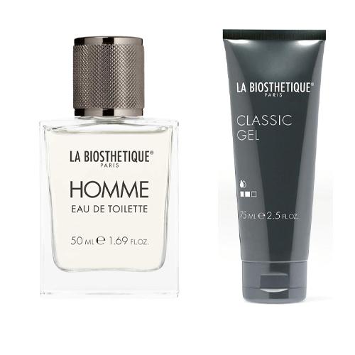 Ля Биостетик Набор Homme №4: Parfume Homme EDT 50 мл + Travel size Classic Gel 75 мл + коробка+ бумага (La Biosthetique, Homme) фото 0