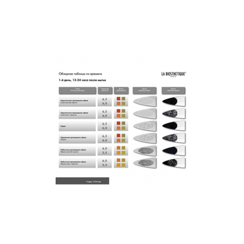 

La Biosthetique Проверочная таблица Result Table (La Biosthetique, Scalp Check Indicators), Scalp Check Indicators