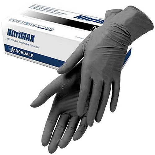 Чистовье Перчатки нитрил серые M NitriMax 1 х 100 шт (Чистовье, Расходные материалы для рук и ног) фото 0