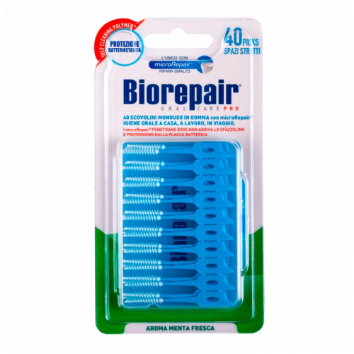 Биорепейр Одноразовые мягкие ершики зауженные  40 шт. (Biorepair, Ежедневная забота) фото 1