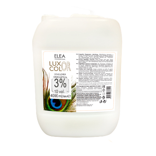 

ELEA PROFESSIONAL Окислитель для волос 3% 4000 мл (ELEA PROFESSIONAL, Luxor Color), Luxor Color