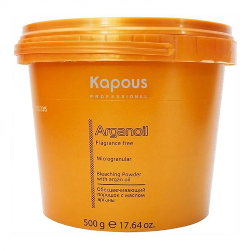 Капус Профессионал Обесцвечивающий порошок с маслом арганы Arganoil, 500 г (Kapous Professional, Fragrance free) фото 0