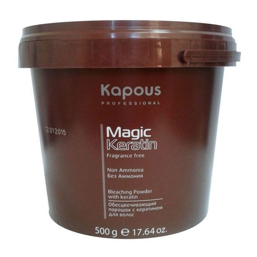 Kapous Professional Пудра осветляющая в микрогранулах non ammonia Magic Keratin, 500 мл (Kapous Professional, Fragrance free)