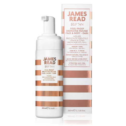 James Read Бронзирующий мусс для новичков темный Fool Proof Bronzing Mousse Face  Body Dark, 100 мл (James Read, Self Tan Dark)