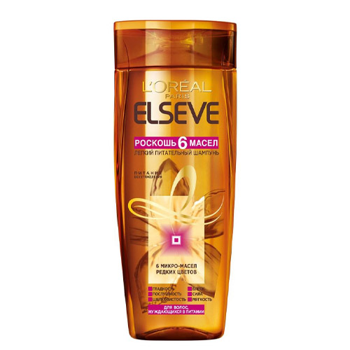 Лореаль Париж Шампунь Elseve Роскошь 6 масел, 400 мл (L'oreal Paris, Elseve) фото 0