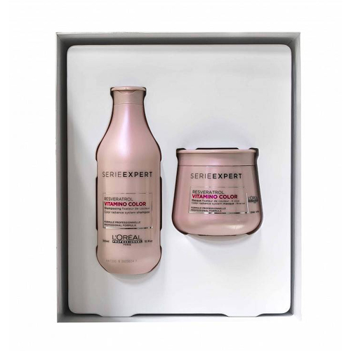 Лореаль Профессионель Набор НГ 2021 Витамино Колор Шампунь 300 мл + Маска 250 мл (L'oreal Professionnel, Serie Expert) фото 1