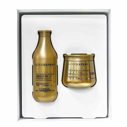 Лореаль Профессионель Набор НГ 2021 Абсолют Репер Голд Шампунь 300 мл + Маска 250 мл (L'oreal Professionnel, Serie Expert) фото 1