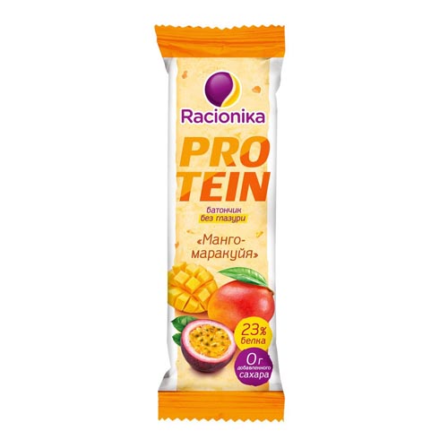 Рационика Protein батончик высокобелковый Манго-маракуйя 45 г (Racionika, Racionika Protein) фото 0