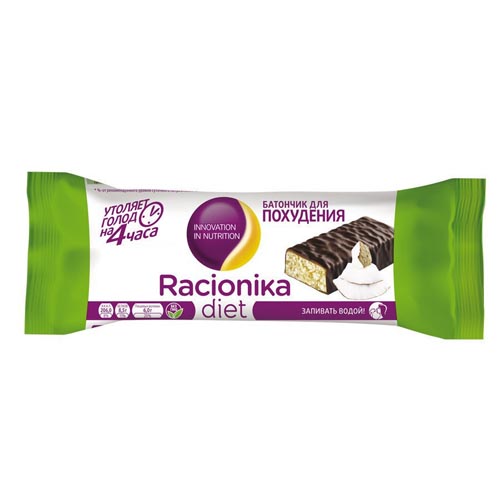 Рационика Диет батончик кокос 60 г (Racionika, Racionika Diet) фото 0