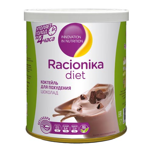 Рационика Диет коктейль шоколад 350 г (Racionika, Racionika Diet) фото 0
