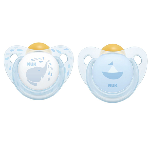 NUK Пустышка Trendline ортодонтическая Baby Blue латекс размер 1 (NUK, Соски-пустышки и аксессуары)