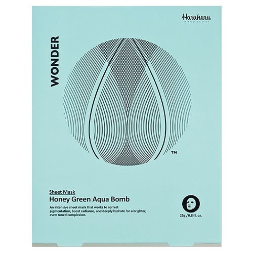 

Haruharu wonder Набор масок для лица интенсивно увлажняющих Honey Green Aqua Bomb Mask 5 х 25 гр (Haruharu wonder, )