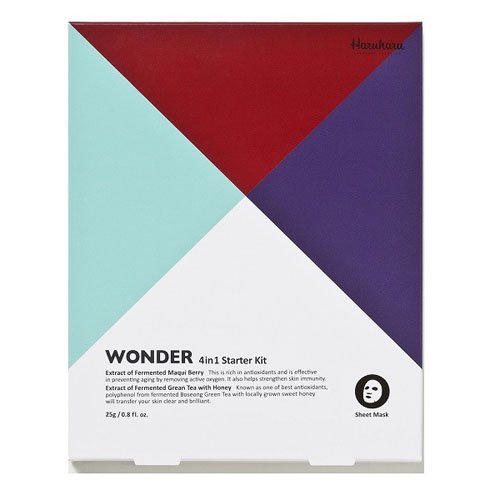 Харухару Вондер Набор масок для лица Starter Kit 4 вида по 25 гр (Haruharu Wonder, ) фото 0
