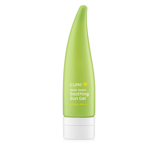 Кьюэ Успокаивающий солнцезащитный гель SPF 50+ PA++++ Water Splash Soothing 50 мл (Cure, Солнцезащитные средства) фото 0