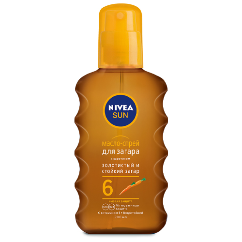 Нивеа Масло-спрей для загара SPF 6, 150 мл (Nivea, Защита от солнца) фото 0
