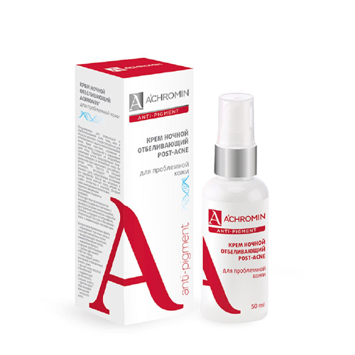 Achromin Ночной крем отбеливающий для проблемной кожи 50 мл (Achromin, Anti Pigment)