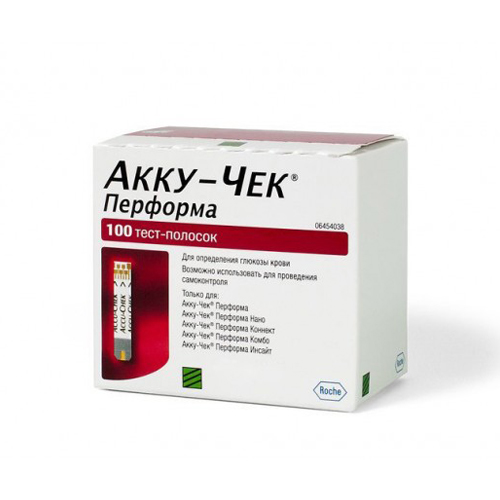 

Accu-Chek Тест-полоски перформа №100 (Accu-Chek, Performa), Performa