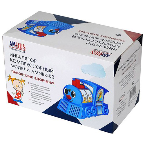 Амрус Ингалятор AMNB-502 компрессорный паровозик здоровья (Amrus, Ингалятор компрессорный) фото 1