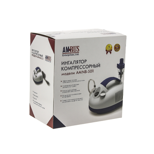 Амрус Ингалятор AMNB-501 компрессорный компактный (Amrus, Ингалятор компрессорный) фото 1