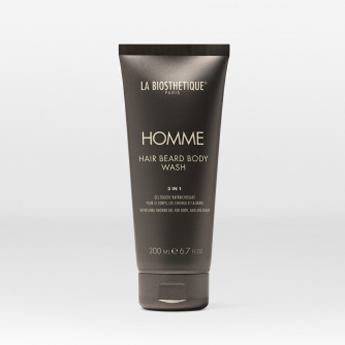 Ля Биостетик Гель для душа мужской очищающий, увлажняющий и освежающий Hair Beard Body Wash, 200 мл (La Biosthetique, Homme) фото 1