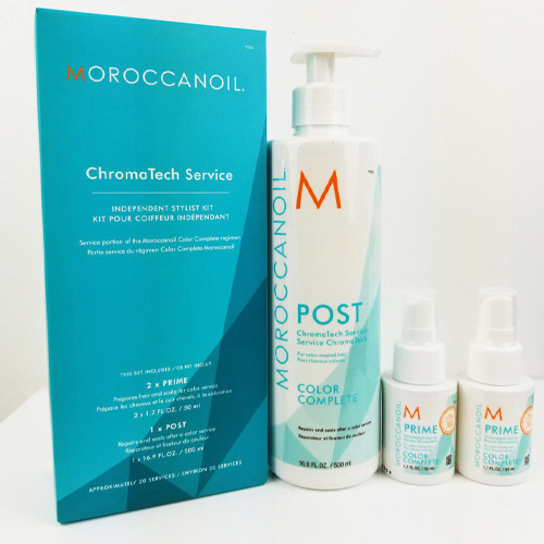 Мороканойл Набор MoroccanOil ChromaTech — «Salon Kit» ( 2 шт. ChromaTech Prime 50 мл+ChromaTech Post — 500 мл) (Moroccanoil, Наборы) фото 0