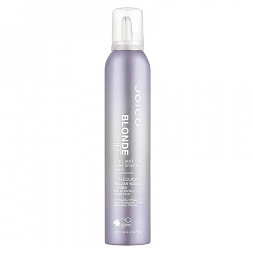 Joico Крем-пена тонирующая с разглаживающим эффектом Blonde Life Brilliant Tone Violet Smoothing Foam, 200 мл (Joico, Сияющий блонд)