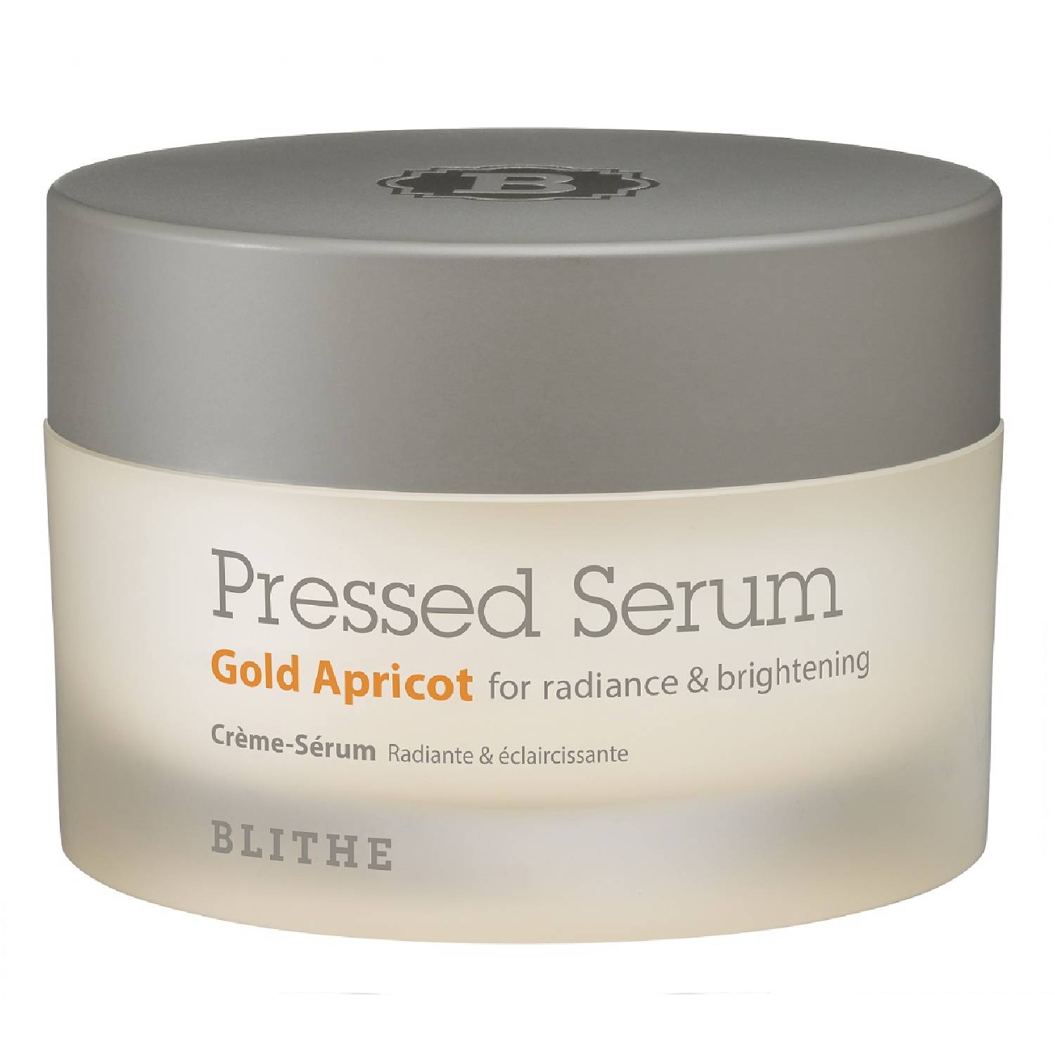 Blithe Сыворотка-крем спрессованная Золотой абрикос для лица для сияния Gold Apricot, 50 г (Blithe, Pressed Serum)