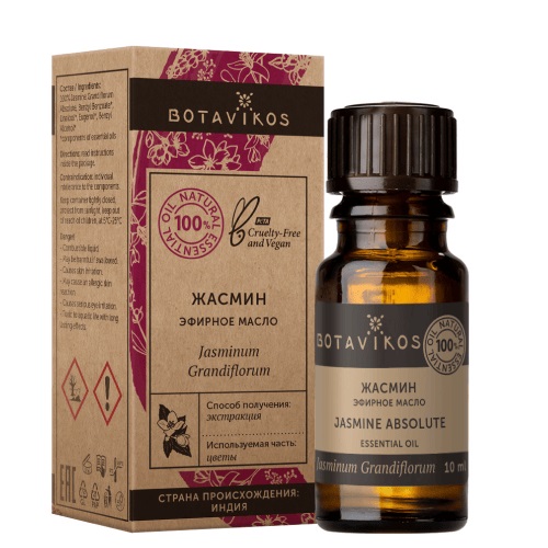 Botavikos Эфирное масло 100% Жасмин крупноцветковый 10 мл (Botavikos, Эфирные масла) эфирные масла илань vicky