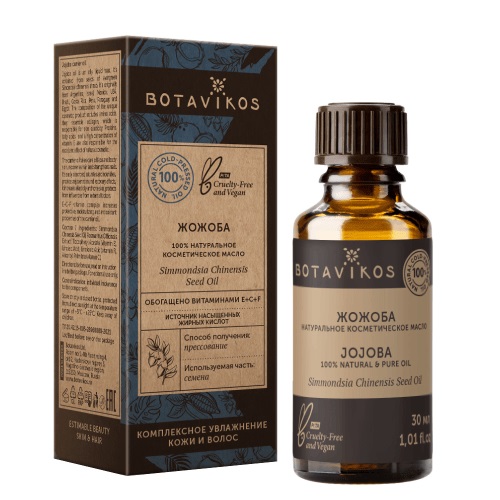 Botavikos Косметическое натуральное масло 100% Жожоба, 30 мл (Botavikos, Жирные масла) масло косметическое жожоба 100% вotavikos 30 мл